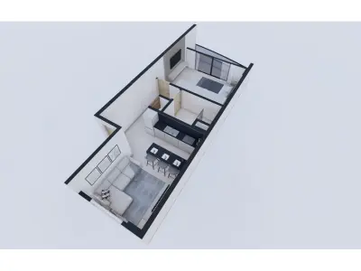 Apartamento de 1 dormitório à venda no AYRE Santa Teresa 4