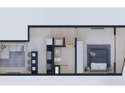 Departamento de 1 dormitorio en venta en Ycuá Satí, Asunción 3