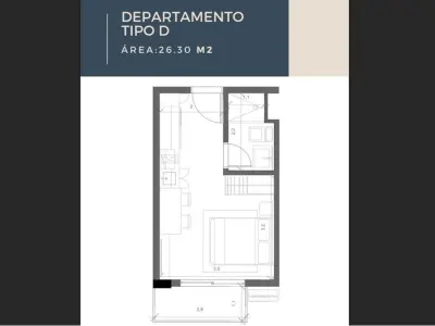 Apartamento à venda de 1 dormitório em Las Lomas 4