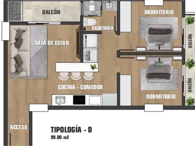 Apartment for sale with 2 bedrooms in Ciudad del Este 4