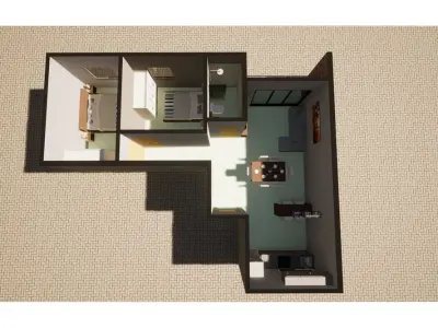 Apartamento à venda de 2 dormitórios no Edificio Mora 2 4
