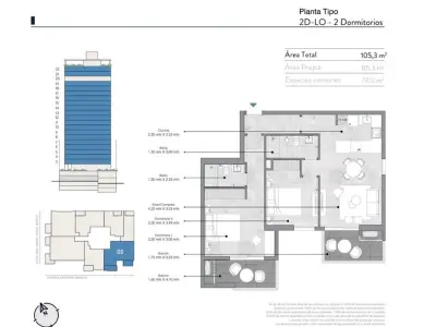 2-bedroom apartment for sale at Nostrum Trinidad 3