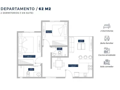 Departamento en venta en Edificio Santa Lucía, Primer Presidente 3