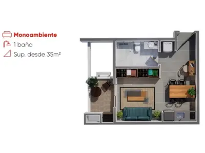 Departamento en venta en pozo en Trinidad, Asunción 3