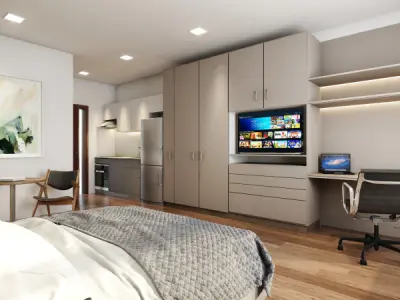 Departamento Tipo 4 de 1 dormitorio en Recoleta 4