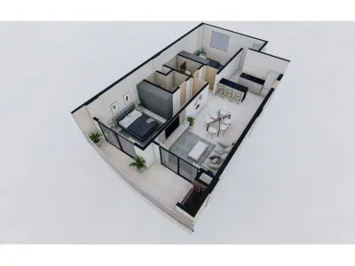 Departamentos de 2 dormitorios en venta en Ycuá Satí 4