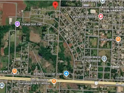 Two adjoining lots for sale in Minga Guazú 4