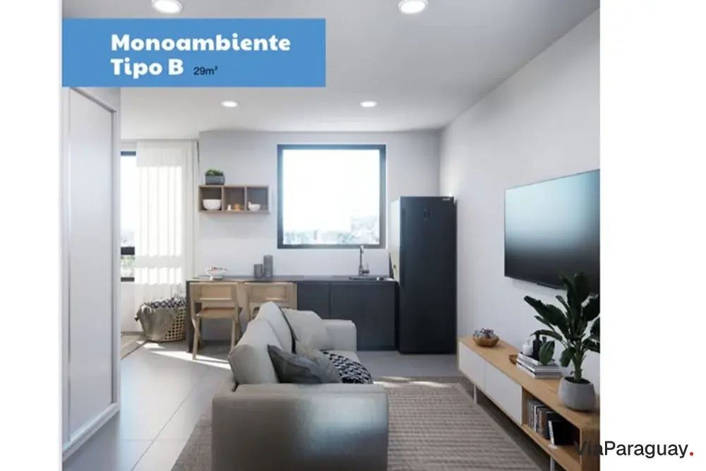 Monoambiente de 29 m², piso 8 — Piso 4.0, Ciudad del Este