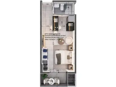 Monoambiente en venta en Barrio Herrera, Asunción 3