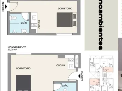 Monoambiente en venta en Mburucuyá con cochera 3