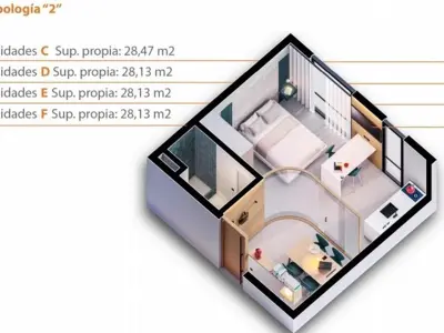 Monoambiente en venta en QUBO, Villa Morra 4