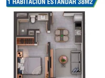 Studio no ZUBA Trinidad, Assuncao 3