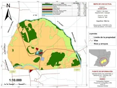 Propiedad rural de 208 hectáreas en venta, Distrito 3 de Mayo, Caazapá 5