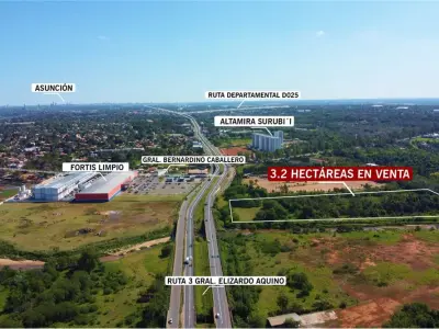 32,039 m² land for sale on Ruta Gral. Aquino, Mariano Roque Alonso