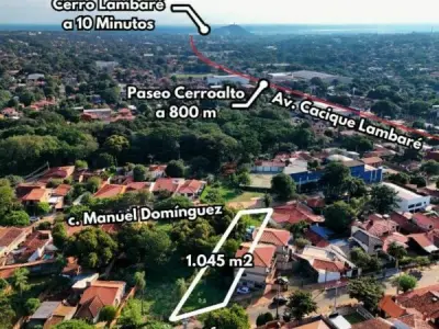 Terreno calle a calle en venta en Lambaré, barrio Valle Apua – 1.045 m² 2