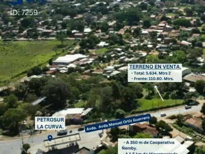 Commercial Land for Sale in Ñemby – On Avda. Ortiz Guerrero 5
