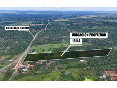 Terreno de 15 hectares à venda na rota Luque - San Bernardino 2