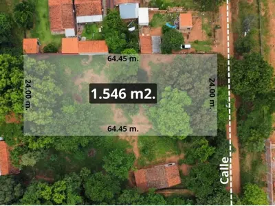 Land of 1,546 m² for sale in Luque, Central 3