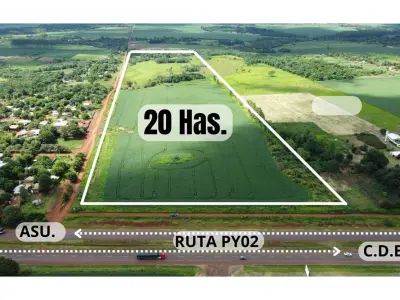 Terreno de 20 ha à venda em Minga Guazú 2
