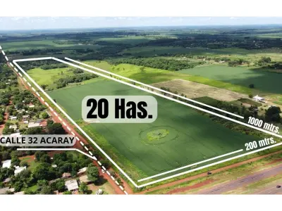 Terreno de 20 ha à venda em Minga Guazú 3