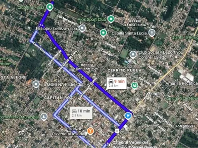 Terreno de 2.280 m² en venta en Coronel Oviedo 3