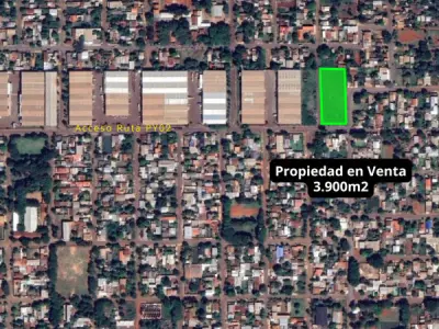 Terreno de 3.950 m² calle a calle en esquina en Ciudad del Este 2