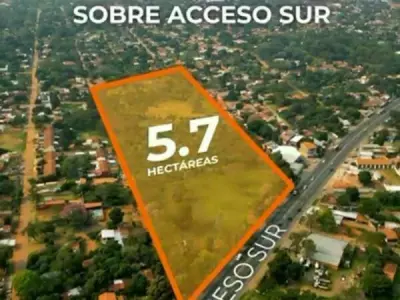 5.7-hectare land for sale on main road, Ñemby 2