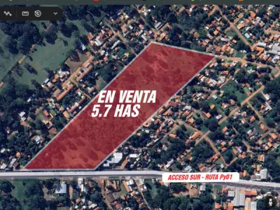 5.7-hectare land for sale on main road, Ñemby 3