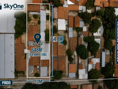 Terreno de 642 m² com três construções em Lambaré, Bairro Santa Lucía 2
