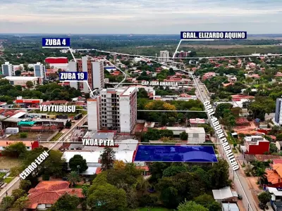 Terreno em esquina de 1.336 m² à venda em Luque 2