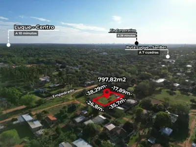 Corner Land for Sale in Luque – 797 m² with Two Street Access 2