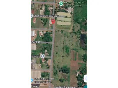 Terreno en esquina en venta en Minga Guazú 2