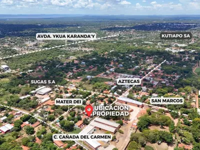 Terreno à venda com casa para reformar em Luque 4