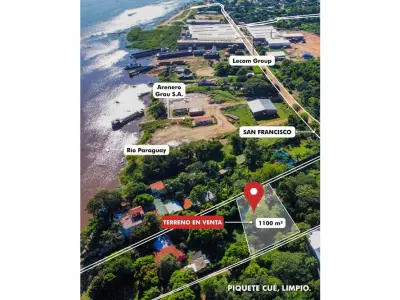 Terreno en venta de 1.101 m² en Piquete Cue, Limpio 4