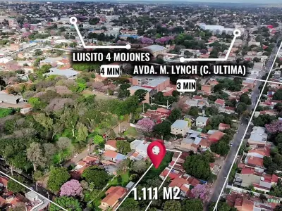 Terreno en venta de 1111 m² en Lambaré, Cuatro Mojones 3