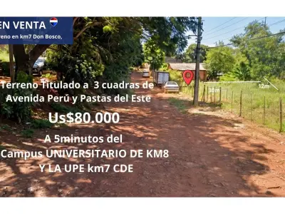 Terreno à venda em Don Bosco, Ciudad del Este 3