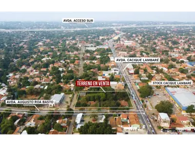 Terreno à venda em esquina em Lambaré, Central 3