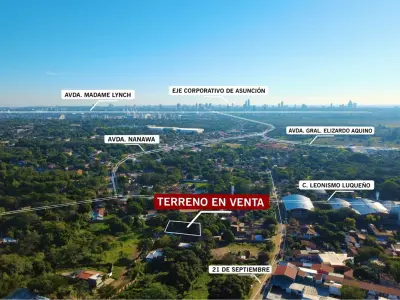 Terreno en venta en esquina en Luque, Central 5