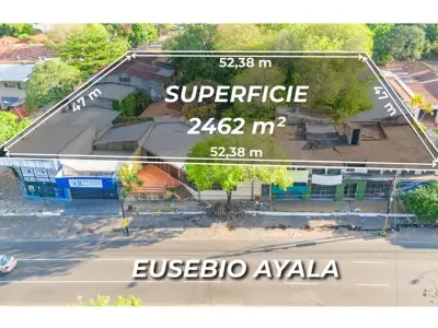 Land for sale on the corner of Avda. Eusebio Ayala, Vista Alegre 3