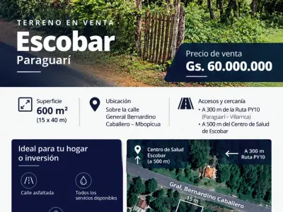 Terreno en venta en Mbopicua, Escobar 4