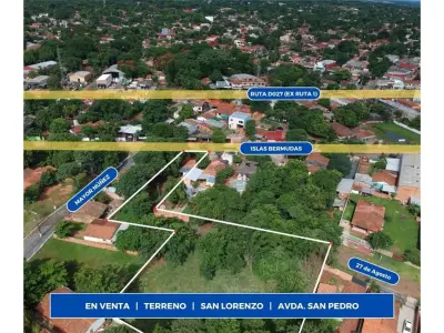 Terreno à venda sobre asfalto em San Lorenzo, Central 2
