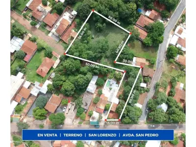 Terreno à venda sobre asfalto em San Lorenzo, Central 3