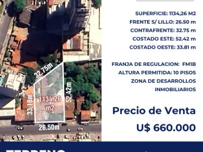 Terreno à venda na Avda. Lillo, Assunção — 1.134 m² 5