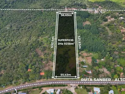 Land for sale on Sanber–Altos Route, Cordillera 3
