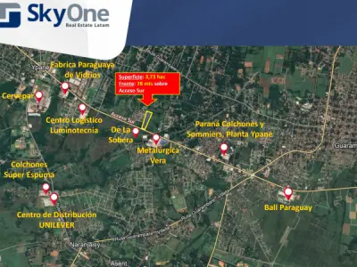 Industrial Land for Sale in Ypané, Acceso Sur Highway – 3.7 Hectares 2
