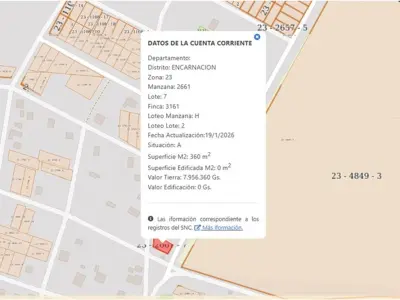 Terreno urbano en venta en Encarnación, Itapúa 5
