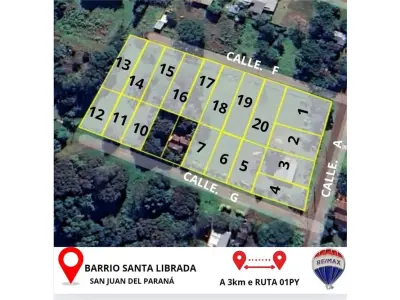 Terrenos en venta en Barrio Santa Librada, San Juan del Paraná 3
