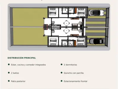Casas de 2 quartos à venda em San Lorenzo 5