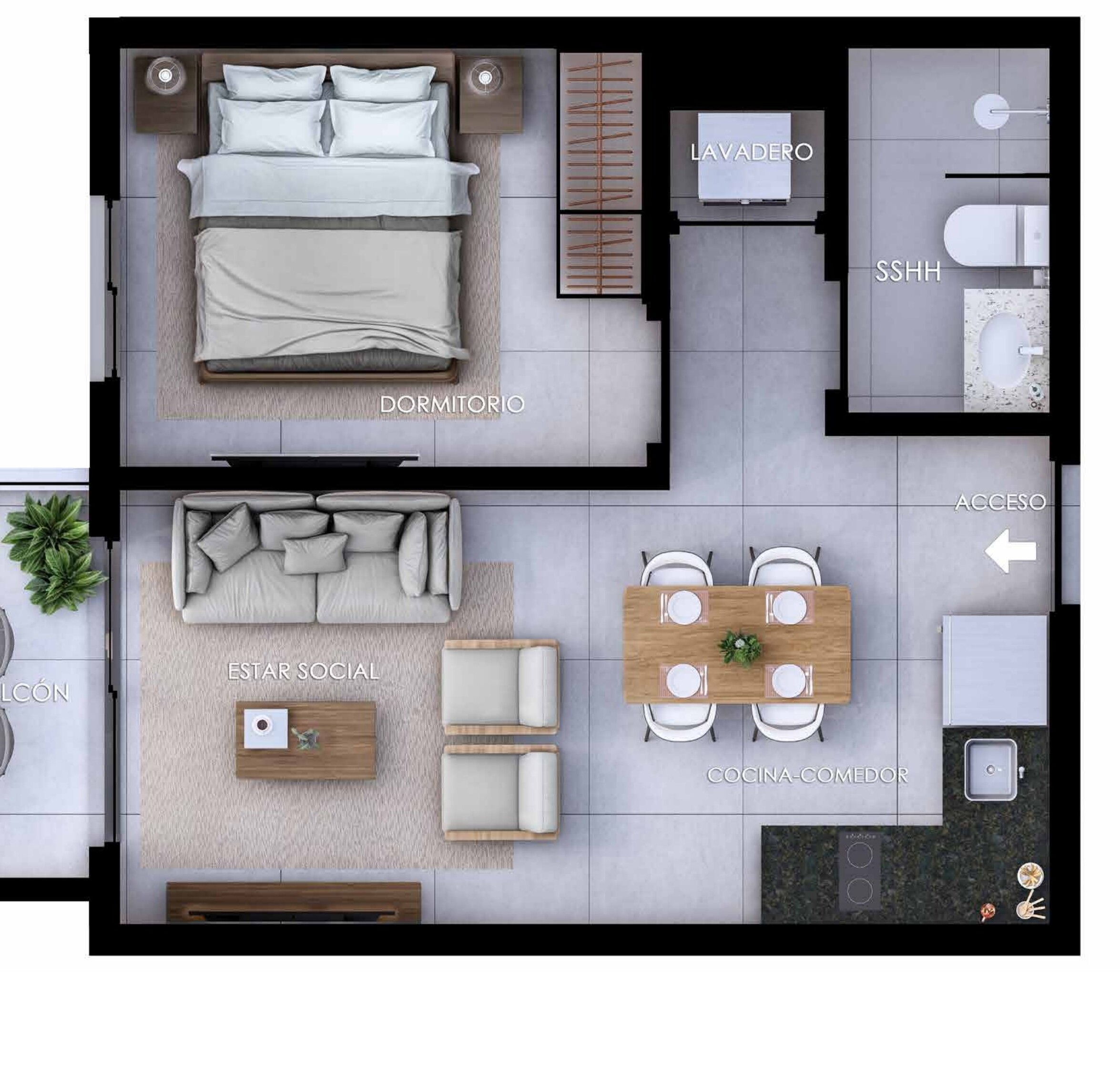 bed 40.7 m²